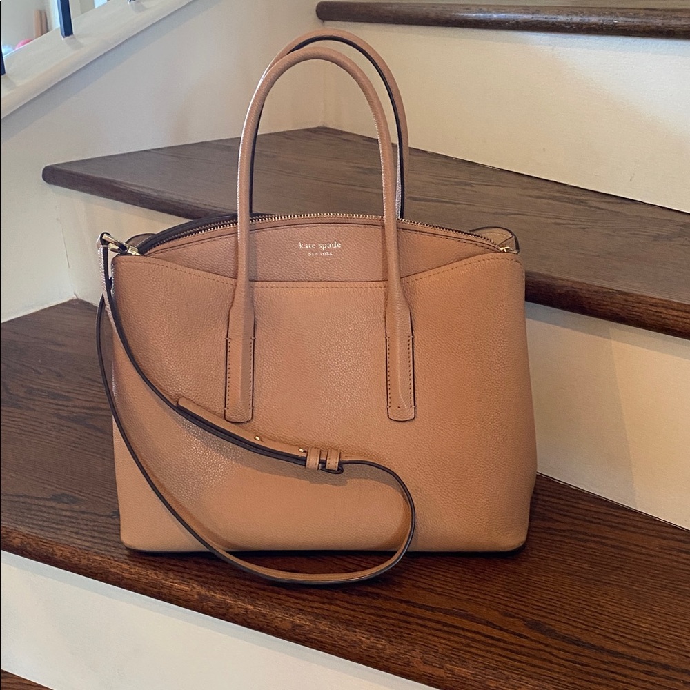 Kate Spade Beige Leather Tote - Picture 8 of 8